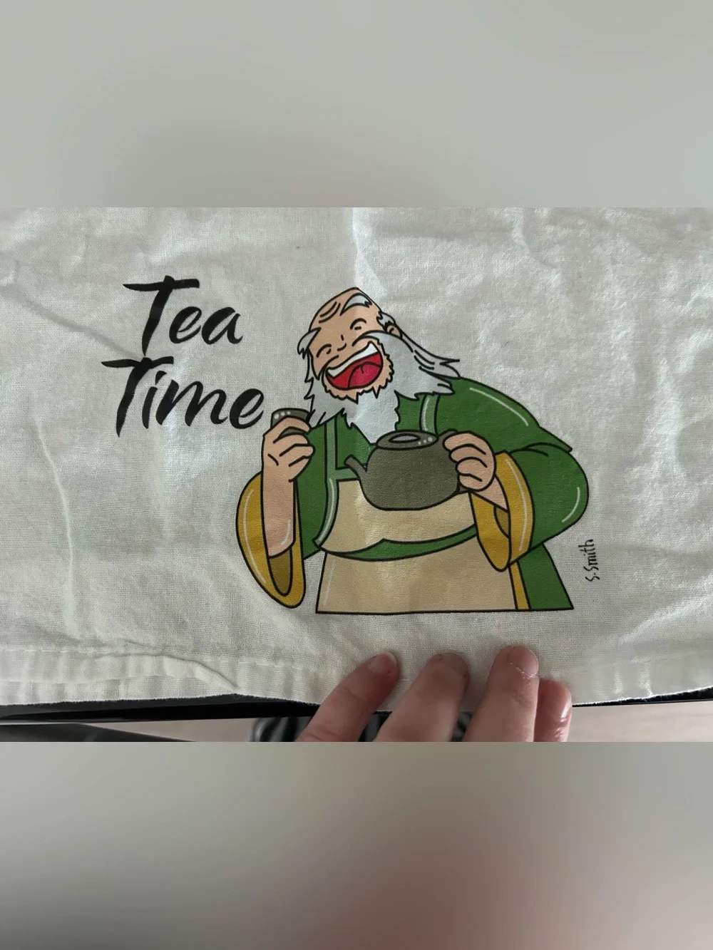 Avatar: The Last Airbender Uncle Iroh “Tea Time” Kitchen Towel – 100% Cotton